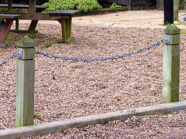 Post and Chain Fencing