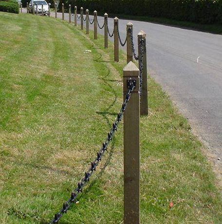 Post and Chain Fence
