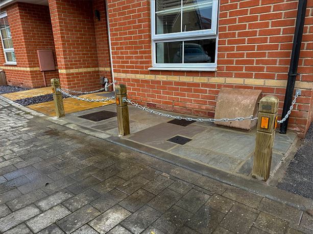 Post and chain fencing near me